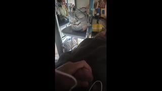 Flashing dick to indian girl in train