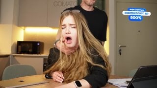 Comatozze big tit secretary failed at her job