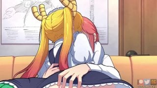 Tohru and kobayashi futa (dragon maid)