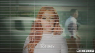 Zoe grey cock thirsty redhead lusts after young stud