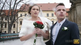Hunt4k slim young brunette the right of the wedding night was mine